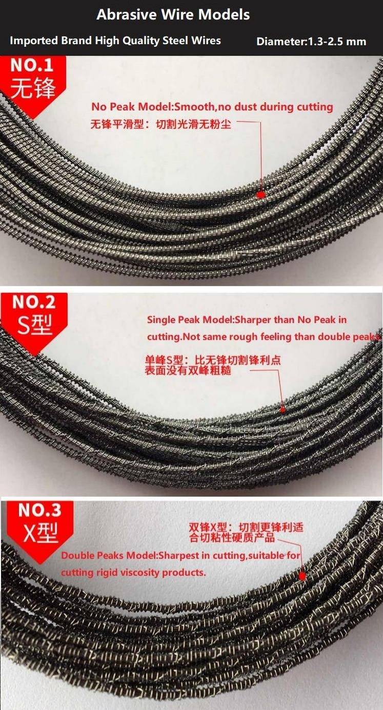 abrasive wire for fast wire machine